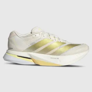 Adidas Adizero Boston 13 "Chalk White/Gold Met/Orange Tint" Women's Running Shoes
