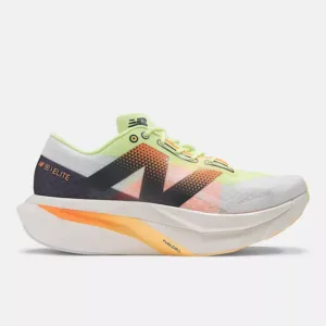 New Balance FuelCell SuperComp Elite v4 "White with bleached lime glo and hot mango" Women's Running Shoes