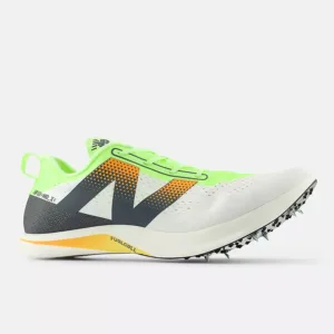 New Balance FuelCell SuperComp MD-X v3 "White with bleached lime glo and hot mango" Track and Field Spike