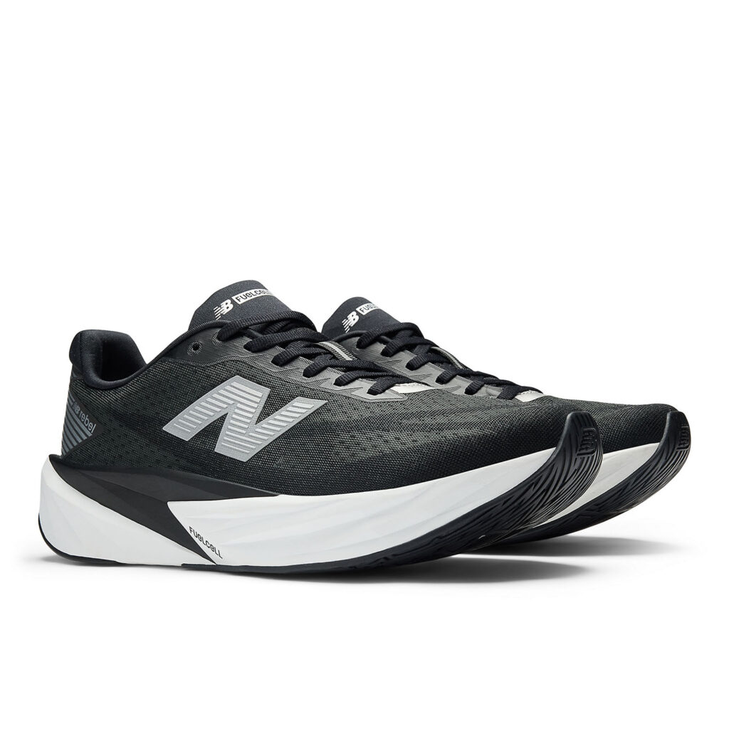 New Balance FuelCell Rebel V5 Black Silver Metallic White authentic running shoes Malaysia