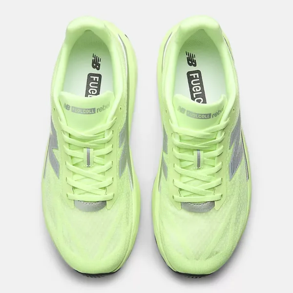 New Balance FuelCell Rebel V5 Mint Flash with Lab Green and Silver Metallic Womens authentic running shoes Malaysia