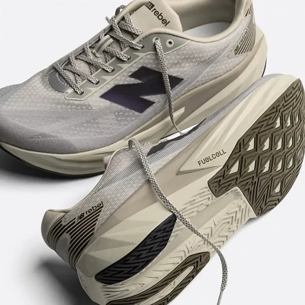 New Balance FuelCell Rebel V5 Shipyard with Arid Stone and Silver Metallic Mens authentic running shoes Malaysia