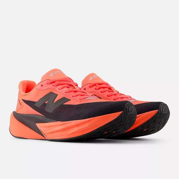 New Balance FuelCell Rebel V5 Urgent Red with Black and Silver Metallic Womens authentic running shoes Malaysia
