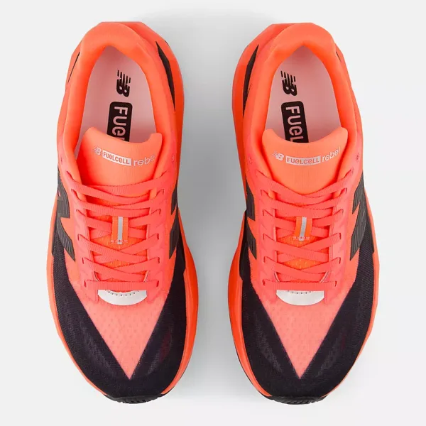 New Balance FuelCell Rebel V5 Urgent Red with Black and Silver Metallic Womens authentic running shoes Malaysia