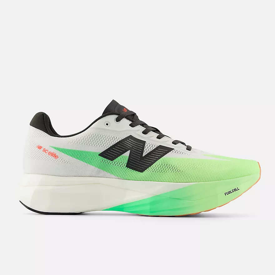 New Balance SuperComp Elite V5 "White with Mint Flash and Lime Leaf" Women's Racing Shoes