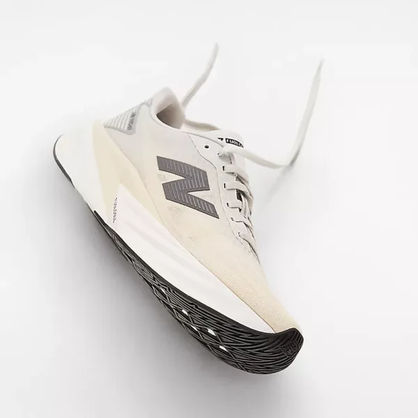 New Balance FuelCell Rebel V5 Linen with Grey Matter and White Mens authentic running shoes Malaysia