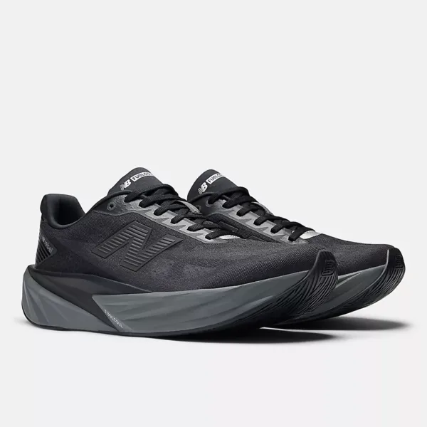 New Balance FuelCell Rebel V5 Black Castlerock Mens authentic running shoes Malaysia