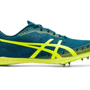 Asics Gun Lap 2 "VELVET PINE/SAFETY YELLOW" track and fields spike