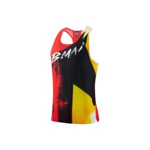 BMAI Women's Racing Singlet "Red Yellow"