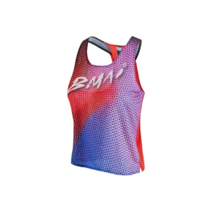 BMAI Women's Racing Singlet "Crimson Blue"