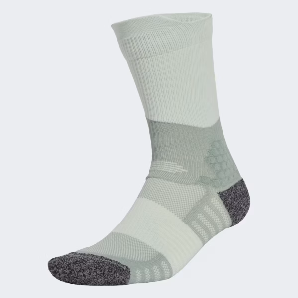 Adidas Run X Boost Running Crew Socks "Silver Green / Linen Green / Lucid Lemon"