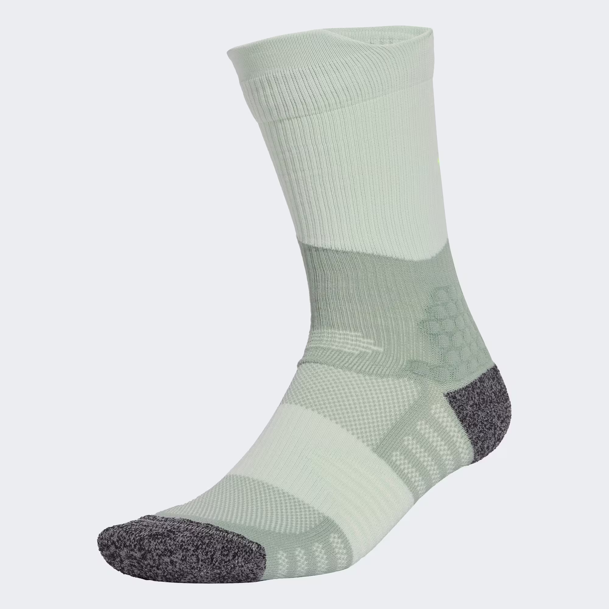 Adidas Run X Boost Running Crew Socks "Silver Green / Linen Green / Lucid Lemon"