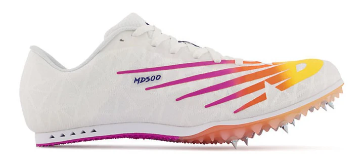 New Balance MD 500 V8 "White/Vibrant Violet" Track and Fields Spike